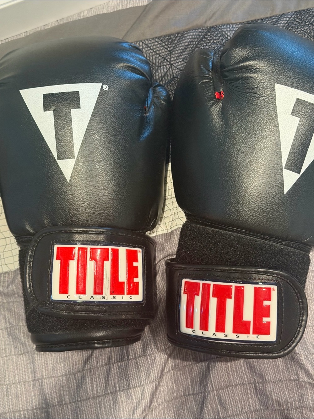 Classic Black and Red Men's Boxing Gloves